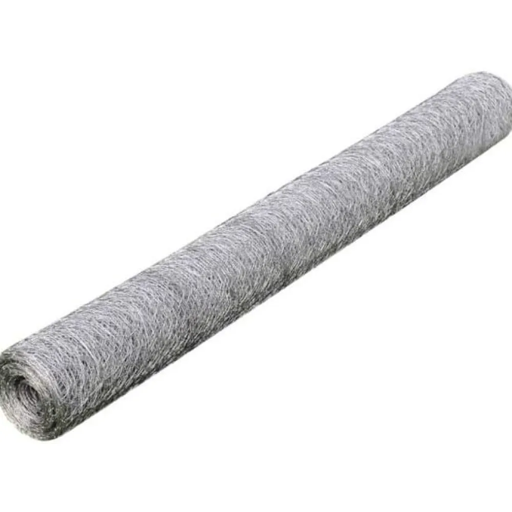 Online FinePRICE Kanaverkko galvanoitu PVC pinnoitteella silmäkoko 13mm 25x0.5m hopea