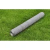 Discount FinePRICE Kanaverkko galvanoitu PVC pinnoitteella silmäkoko 13mm 25x0.75m hopea