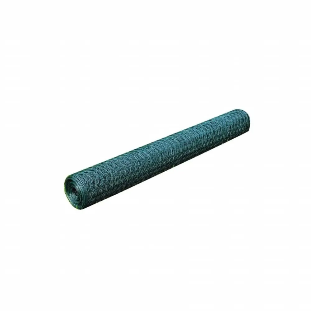 Online FinePRICE Kanaverkko galvanoitu PVC pinnoitteella silmäkoko 25mm 25x0.5m vihreä