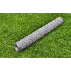 Clearance FinePRICE Kanaverkko galvanoitu PVC pinnoitteella silmäkoko 13mm 25x1m hopea