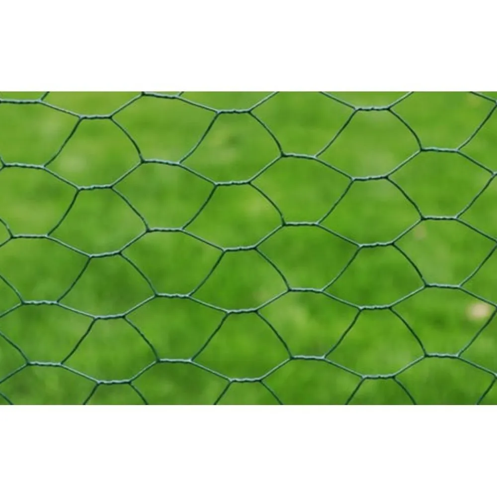 FinePRICE Kanaverkko galvanoitu PVC pinnoitteella silmäkoko 13mm 25x0.75m vihreä