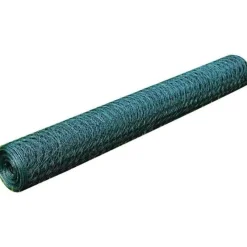 FinePRICE Kanaverkko galvanoitu PVC pinnoitteella silmäkoko 36mm 25x1m vihreä