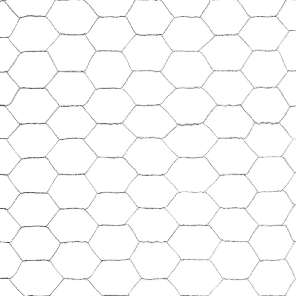 Best FinePRICE Kanaverkko galvanoitu teräs silmäkoko 36mm 25x1.5m hopea