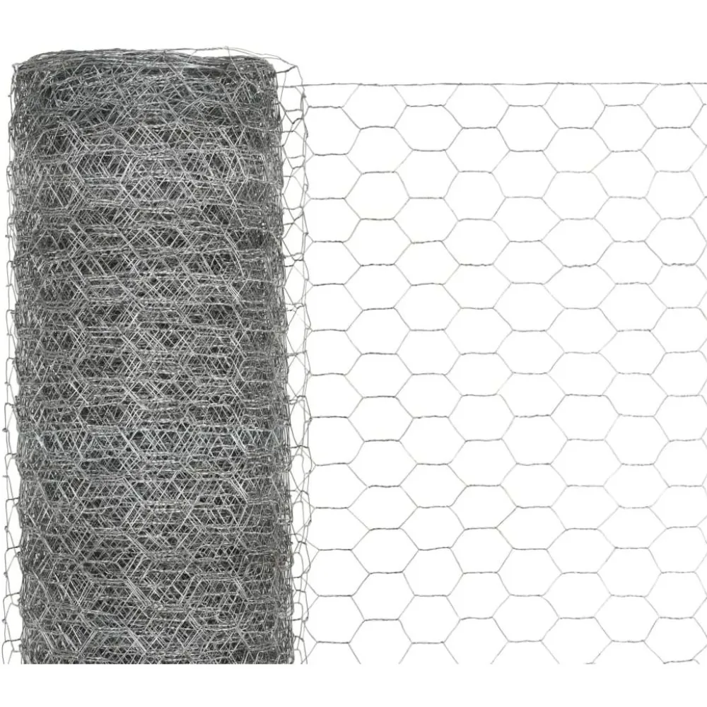 Discount FinePRICE Kanaverkko galvanoitu teräs silmäkoko 36mm 25x1.2m hopea