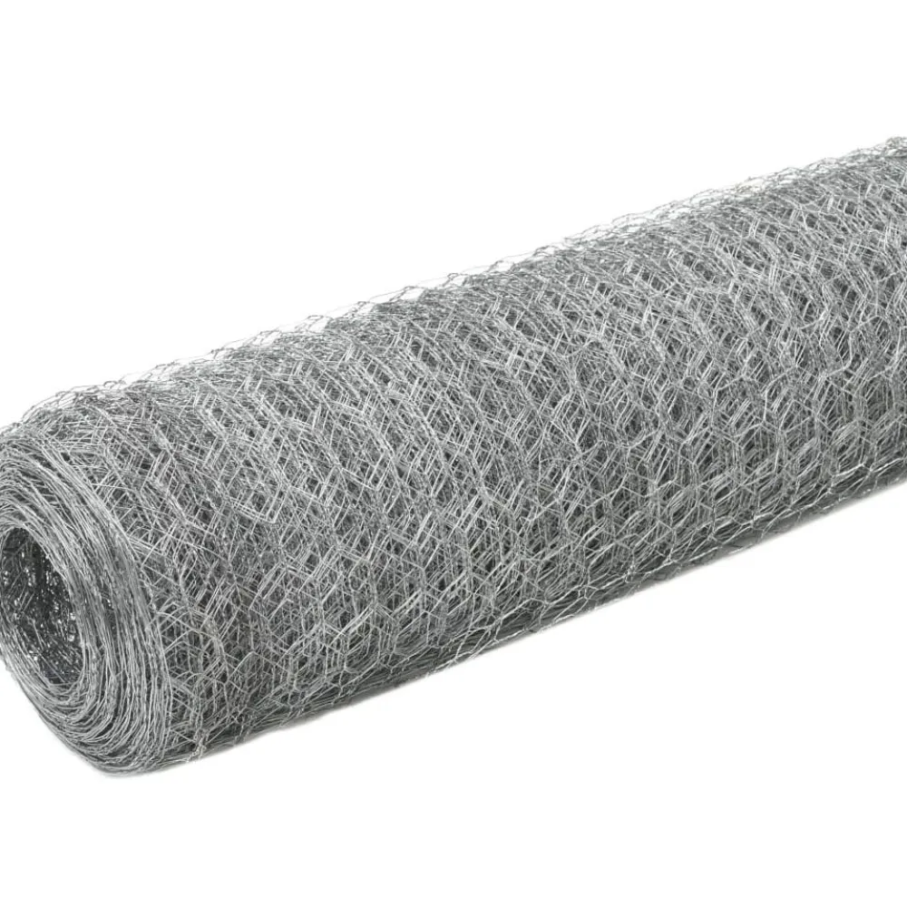 Discount FinePRICE Kanaverkko galvanoitu teräs silmäkoko 36mm 25x1.2m hopea