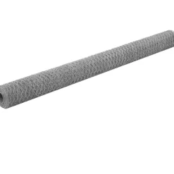 Discount FinePRICE Kanaverkko galvanoitu teräs silmäkoko 50mm 25x1.5m hopea