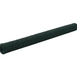FinePRICE Kanaverkko teräs PVC pinnoitteella silmäkoko 36mm 25x1.5m vihreä