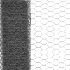 New FinePRICE Kanaverkko teräs PVC pinnoitteella silmäkoko 36mm 25x1m harmaa
