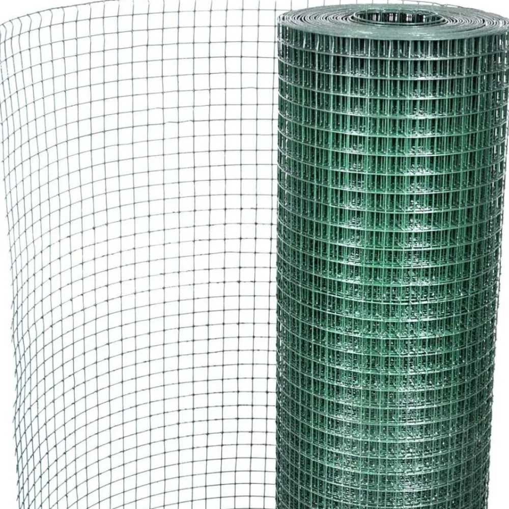 Outlet FinePRICE Kanaverkko 16x16mm galvanoitu PVC pinnoitteella 10x1m vihreä