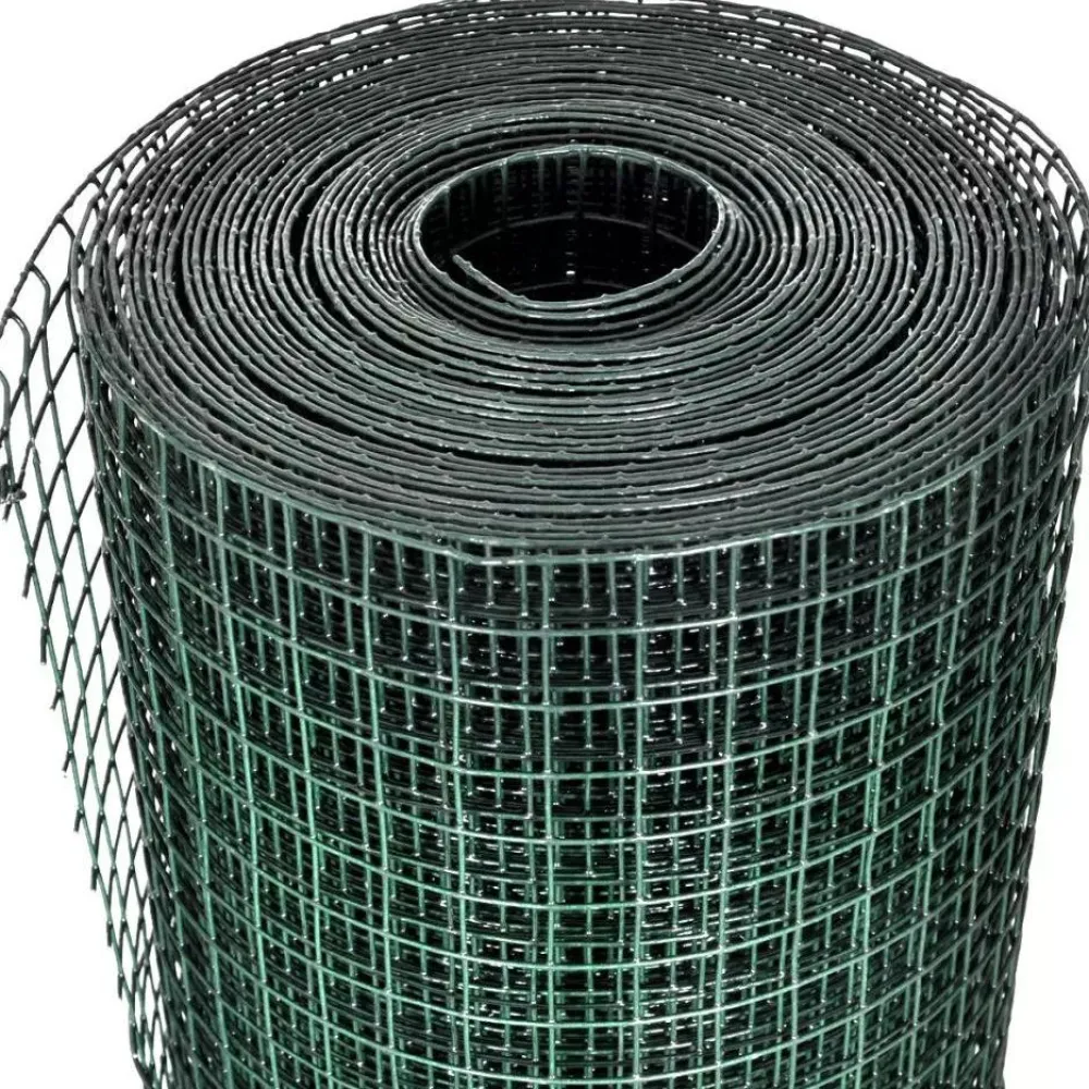 Best FinePRICE Kanaverkko 12x12mm galvanoitu PVC pinnoitteella 25x1m vihreä
