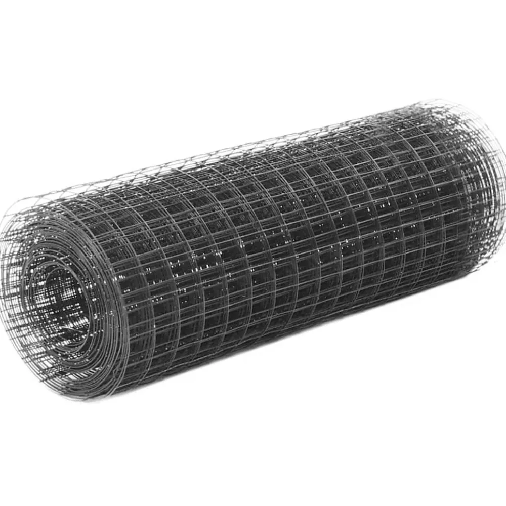 Discount FinePRICE Kanaverkko 12x12mm galvanoitu teräs 10x0.5m harmaa