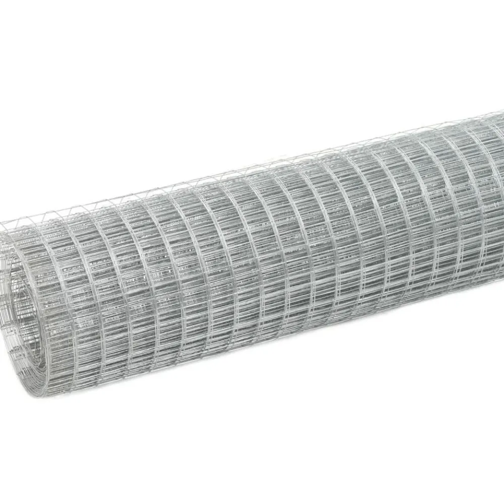 Hot FinePRICE Kanaverkko 12x12mm galvanoitu teräs 10x1.5m hopea