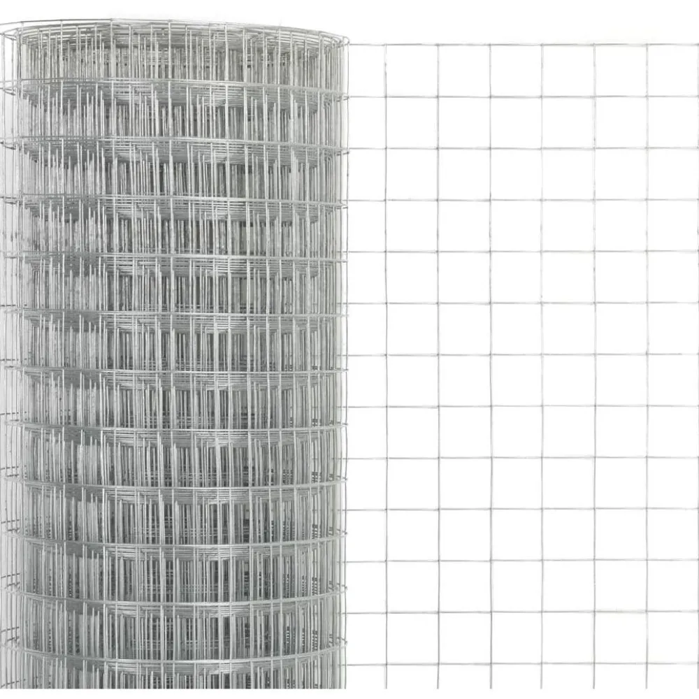 Hot FinePRICE Kanaverkko 12x12mm galvanoitu teräs 10x1.5m hopea