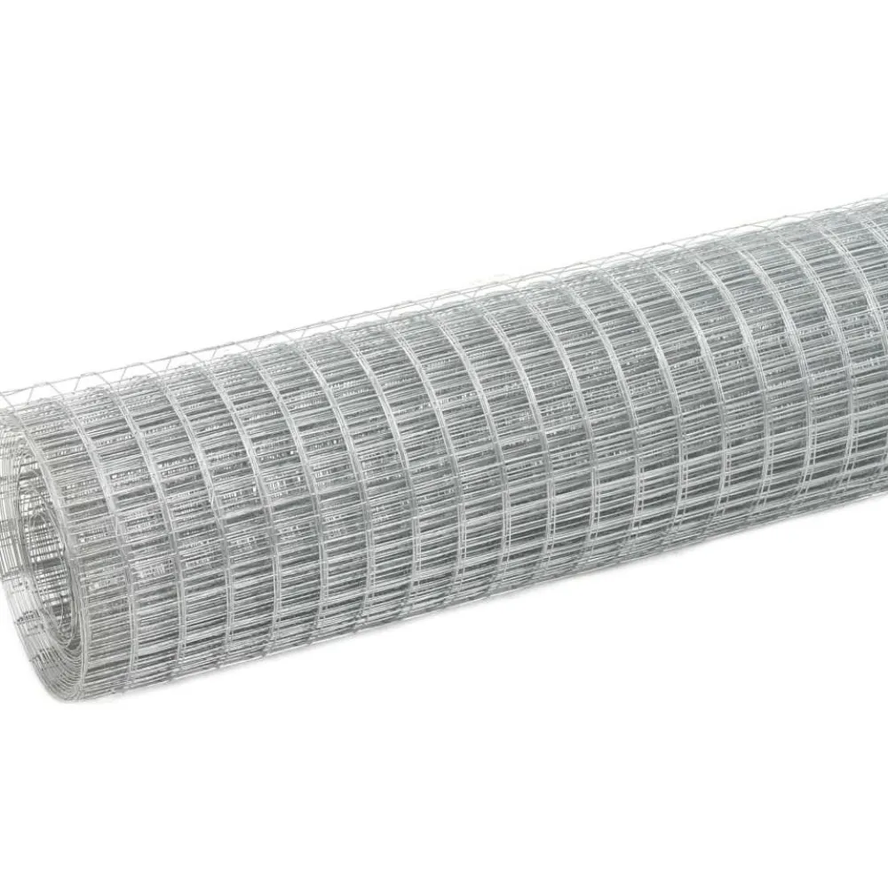 Discount FinePRICE Kanaverkko 12x12mm galvanoitu teräs 25x1.5m hopea