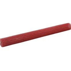 FinePRICE Kanaverkko 12x12mm galvanoitu teräs 25x1.5m punainen