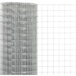 Outlet FinePRICE Kanaverkko 19x19mm galvanoitu teräs 10x1.5m hopea