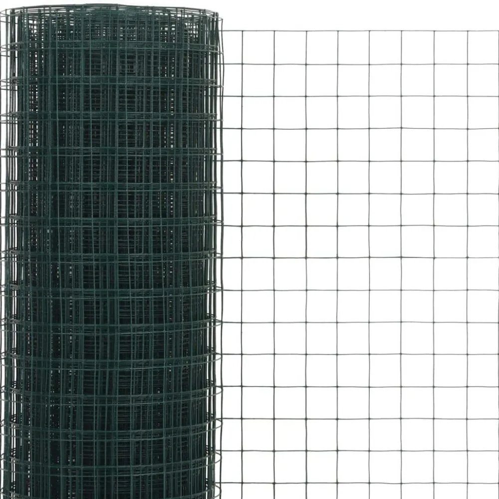 Online FinePRICE Kanaverkko 25x25mm galvanoitu teräs 10x0.5m vihreä