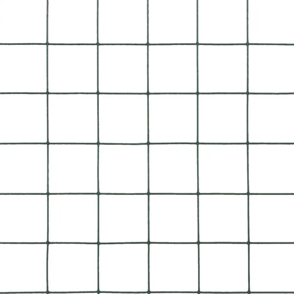 Best FinePRICE Kanaverkko 25x25mm galvanoitu teräs 10x1.5m vihreä