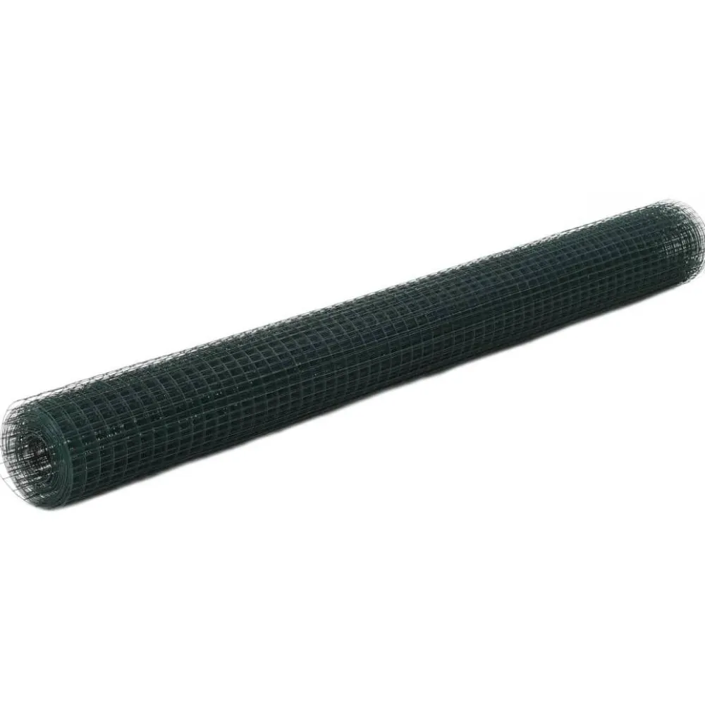 Best FinePRICE Kanaverkko 25x25mm galvanoitu teräs 10x1.5m vihreä