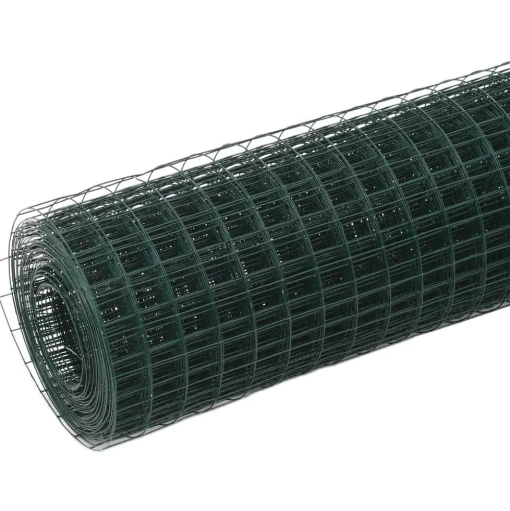 Discount FinePRICE Kanaverkko 12x12mm galvanoitu teräs 10x0.5m vihreä