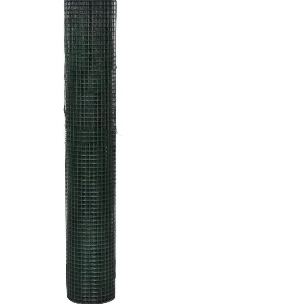Clearance FinePRICE Kanaverkko 25x25mm galvanoitu teräs PVC pinnoitteella 10x1m vihreä