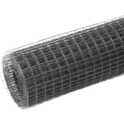 Clearance FinePRICE Kanaverkko 12x12mm teräs PVC pinnoitteella 25x1m harmaa