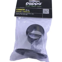 New Piippo Kannatin Ø 36mm pulverimaalattu musta