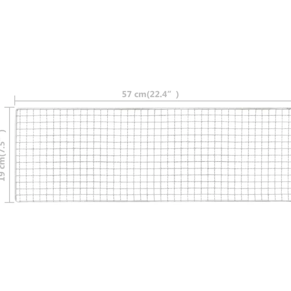 Sale FinePRICE Kannettava retkigrilli teräs 60x22,5x33 cm