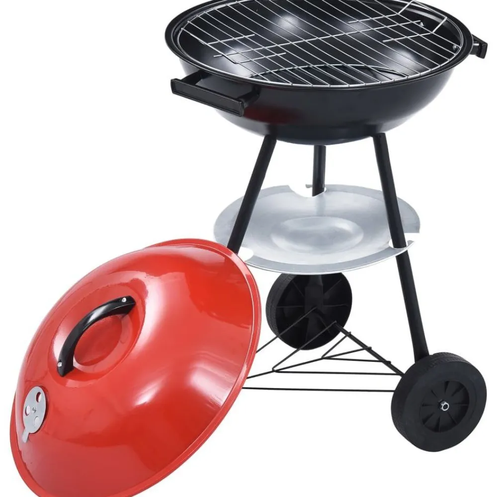 Online FinePRICE Kannettava xxl hiiligrilli pyörillä 44 cm