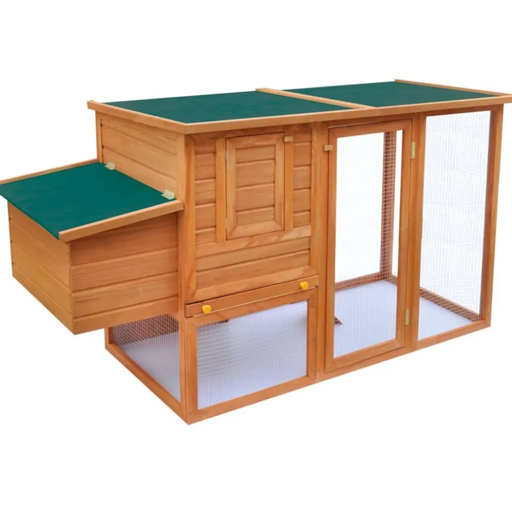 Discount FinePRICE Kanojen ulkohäkki, 1 munalaatikolla, 103x192x75cm