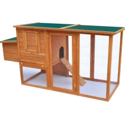 Discount FinePRICE Kanojen ulkohäkki, 1 munalaatikolla, 103x192x75cm