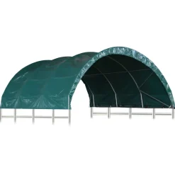 Sale FinePRICE Karjateltta PVC 3,7x3,7 m vihreä