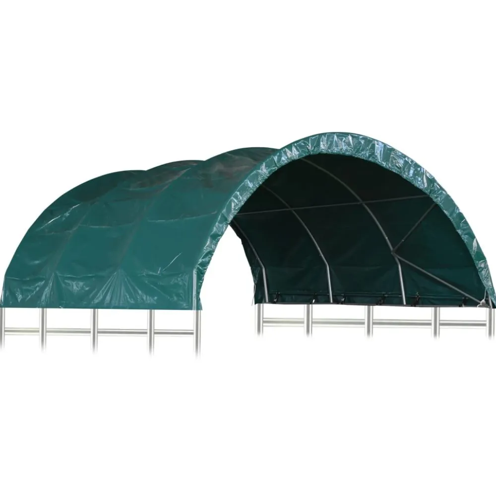 Sale FinePRICE Karjateltta PVC 3,7x3,7 m vihreä