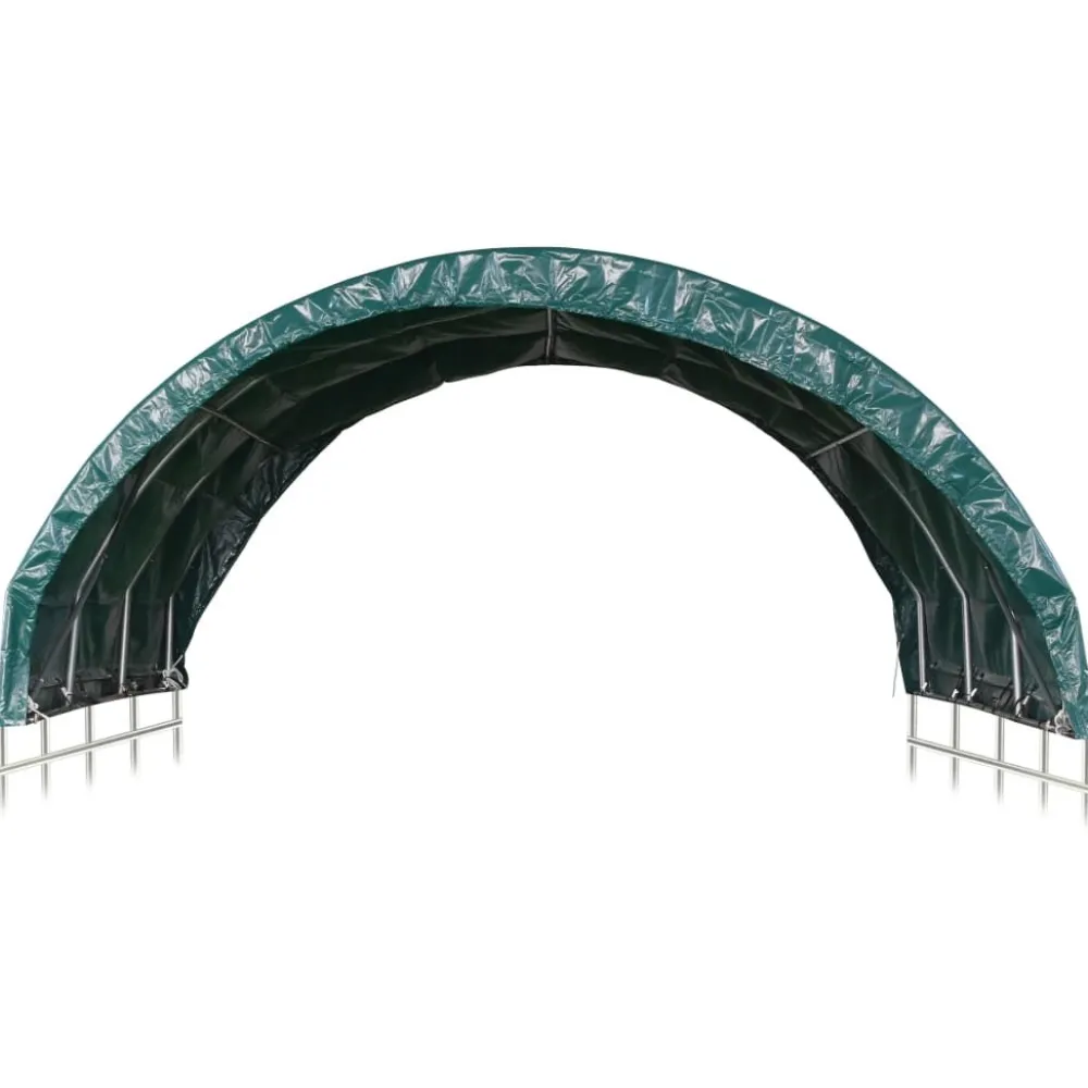 Sale FinePRICE Karjateltta PVC 3,7x3,7 m vihreä