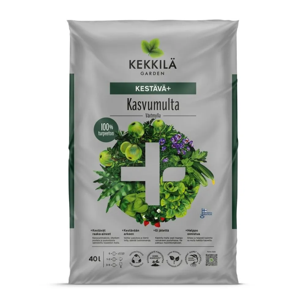 Hot Kekkilä Kasvumulta Kestävä+, 70 säkkiä x 40 litraa/lava, 2800 litraa