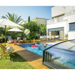 Clearance Palram-Canopia Kate 4 x 8 m uima-altaalle Majorca kokoontaittuva harmaa