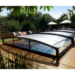 Clearance Palram-Canopia Kate 4 x 8 m uima-altaalle Majorca kokoontaittuva harmaa