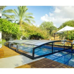 Clearance Palram-Canopia Kate 4 x 8 m uima-altaalle Majorca kokoontaittuva harmaa