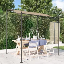 Clearance FinePRICE Katos taupe 2x2,3 m 180 g/m² kangas ja teräs