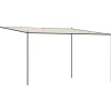 Clearance FinePRICE Katos valkoinen 4x4 m 180 g/m² kangas ja teräs