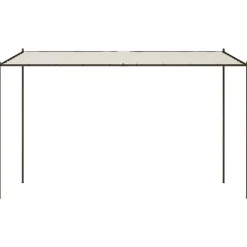 Clearance FinePRICE Katos valkoinen 4x4 m 180 g/m² kangas ja teräs