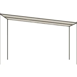 Clearance FinePRICE Katos valkoinen 4x4 m 180 g/m² kangas ja teräs