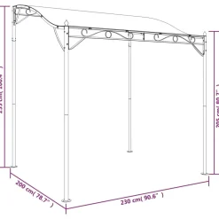 New FinePRICE Katos 2x2,3 m 180 g/m² kangas ja teräs kerma