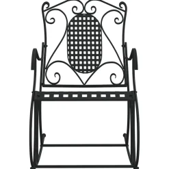 Outlet FinePRICE Keinupenkki 84 cm musta teräs