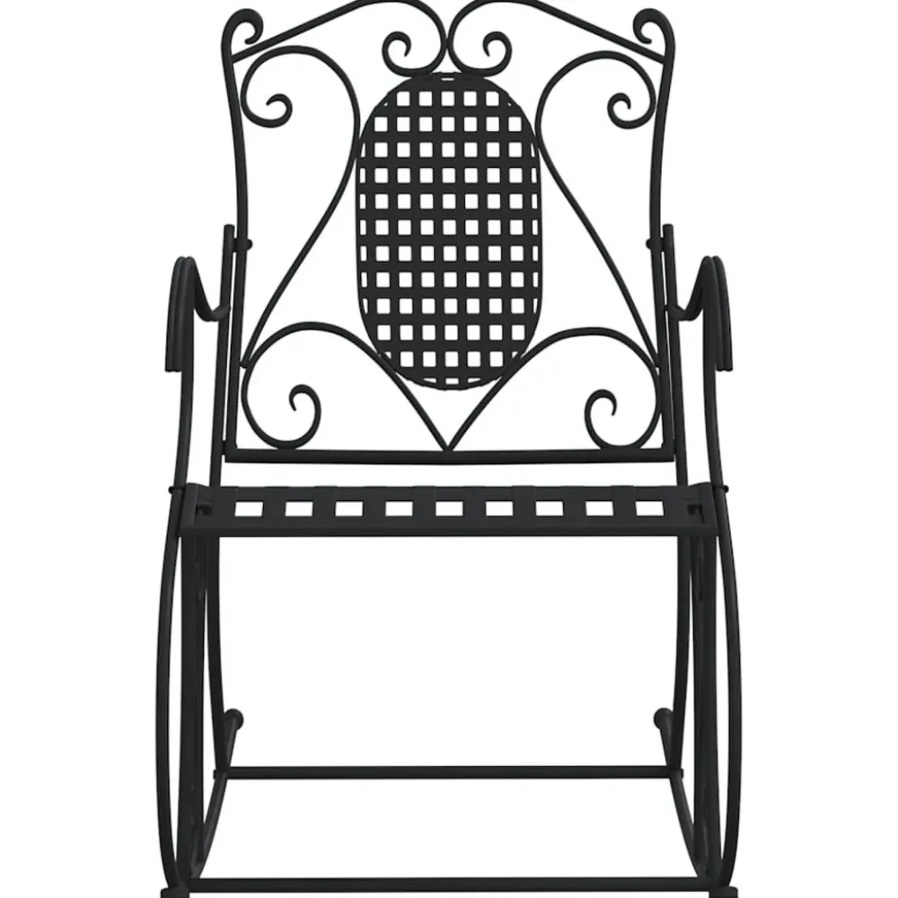 Outlet FinePRICE Keinupenkki 84 cm musta teräs