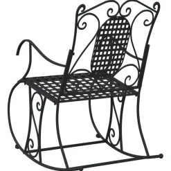 Outlet FinePRICE Keinupenkki 84 cm musta teräs