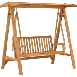 FinePRICE Keinupenkki 170 cm tiikki