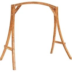 Hot FinePRICE Keinuteline tiikkiviimeistelty täysi taivutettu puu (13934)