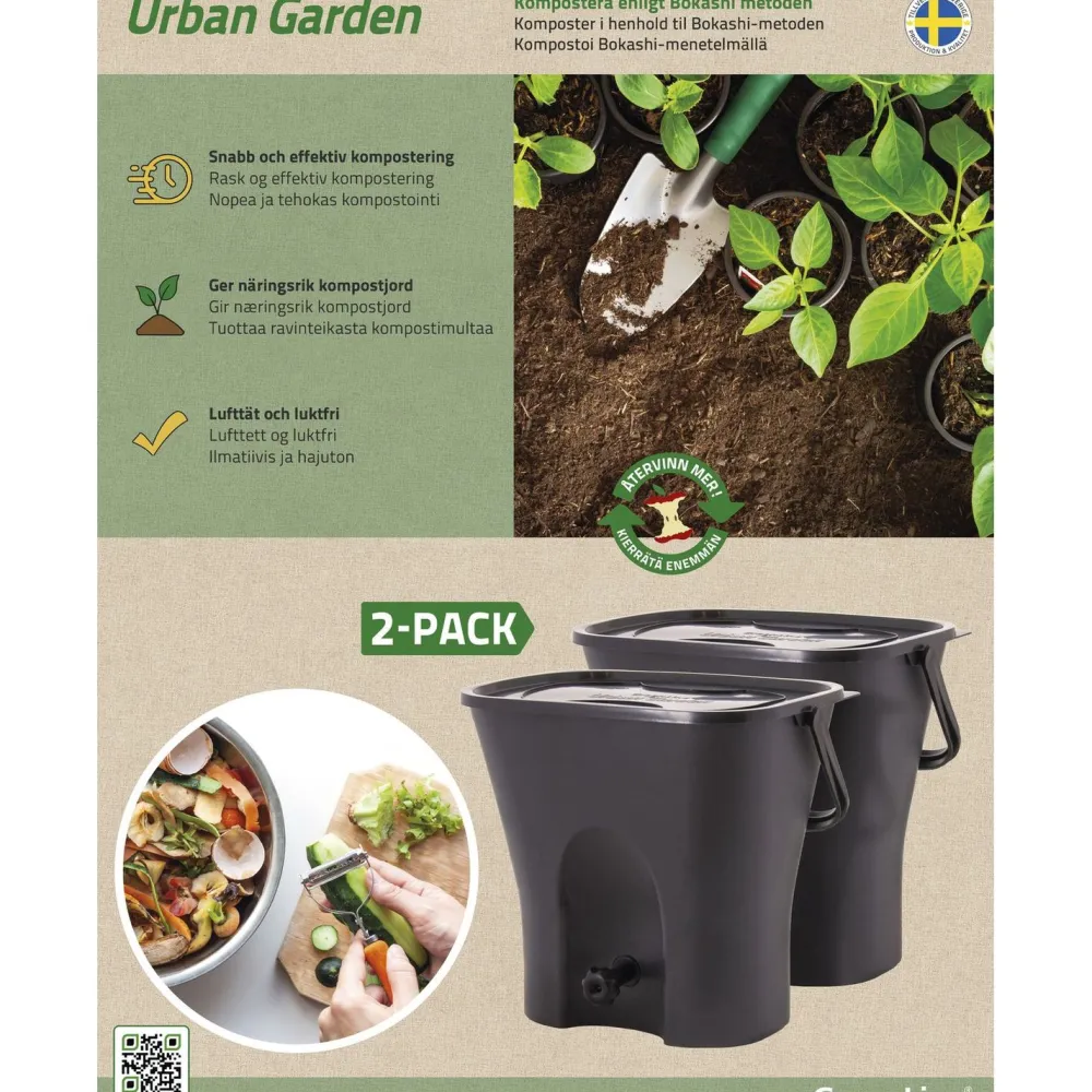 Clearance Greenline Keittiökomposti Urban Garden 2.0 2-pack