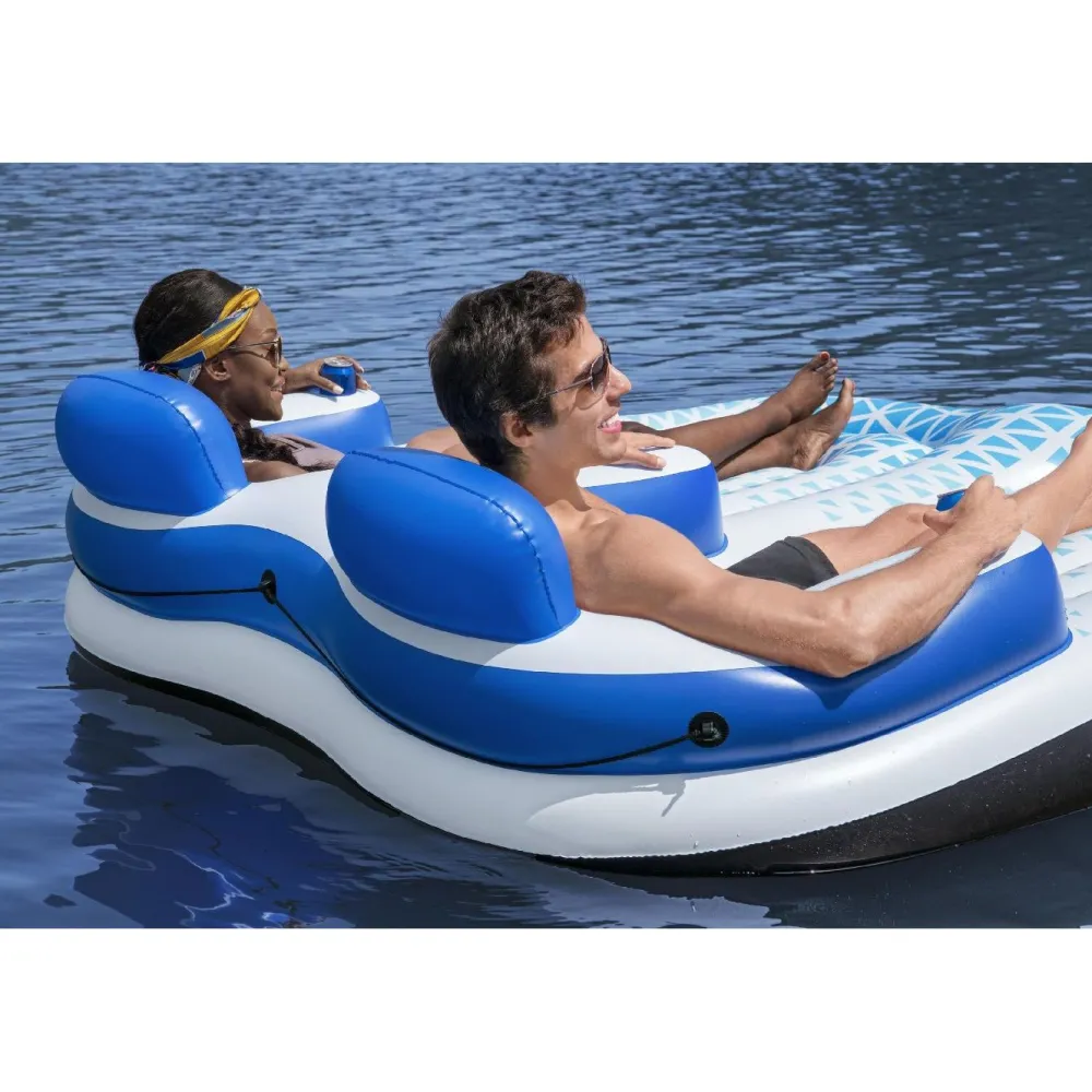 Discount Bestway Kelluntalautta Hydro-Force Indigo Wave Double Lounge, 183x176cm